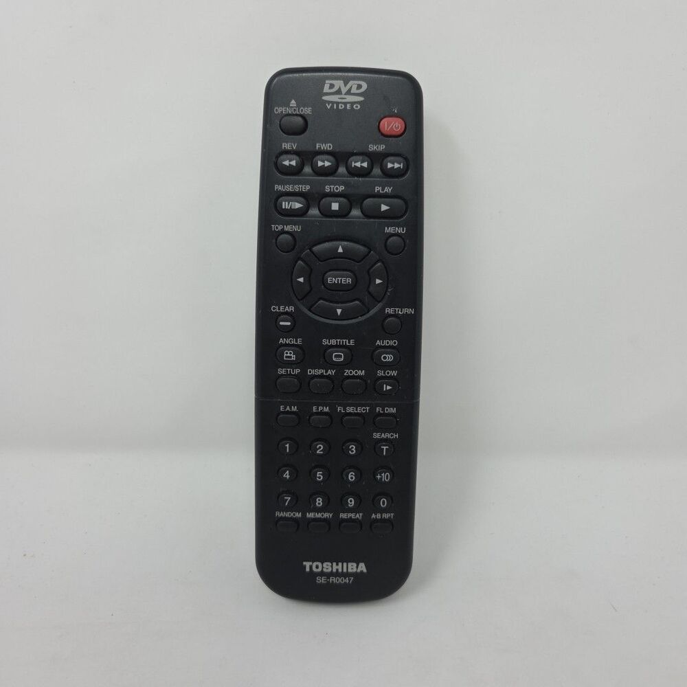 TOSHIBA SE-R0047 DVD Player Remote Control SD-K620 OEM Replacement COVER MISSING